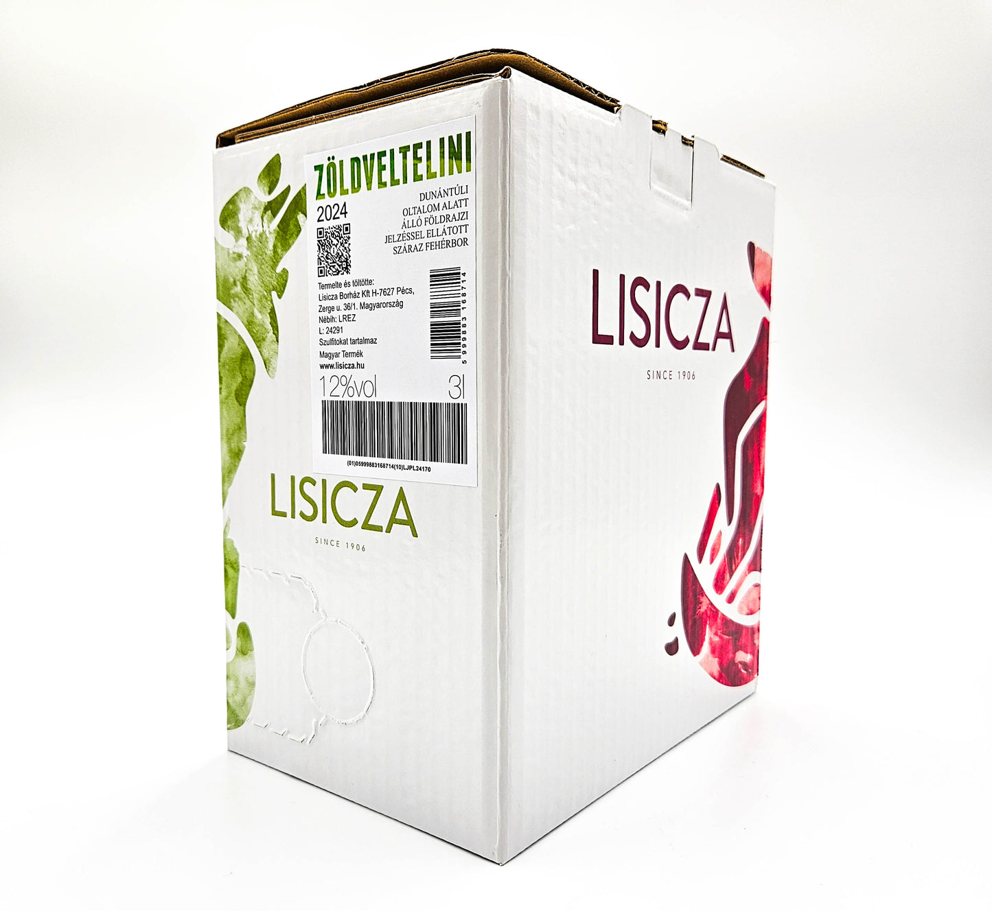 Lisicza Zöld Veltelini 2024 (3L Bag-in-Box)